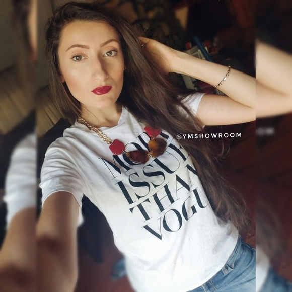 T-shirt "More Issues Than Vogue" NWT - Picture 2 of 6